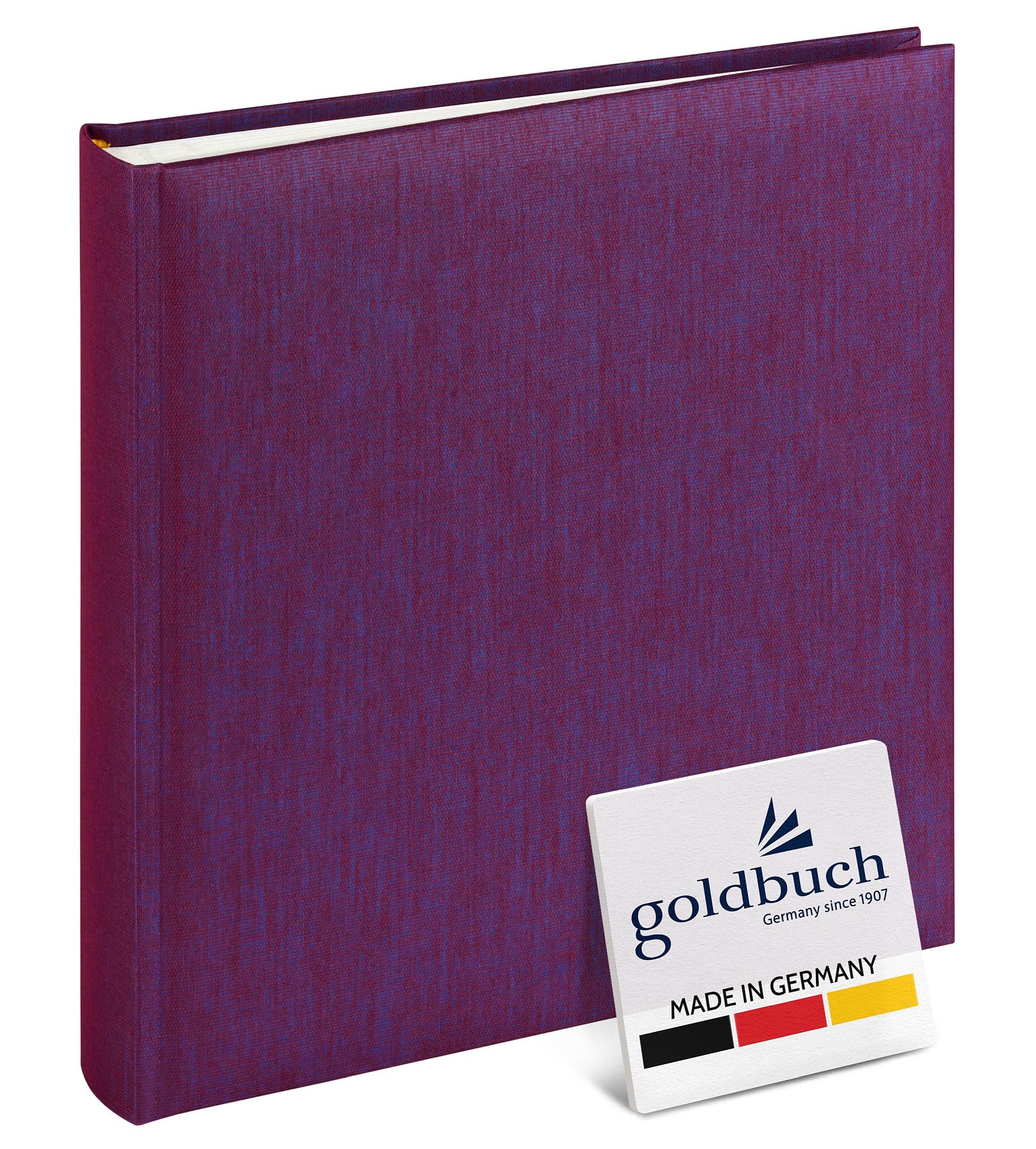 Goldbuch Trend Photo Album 25 x 25 cm, 60 Pages with Pergamine, Blackberry, 25x25 cm