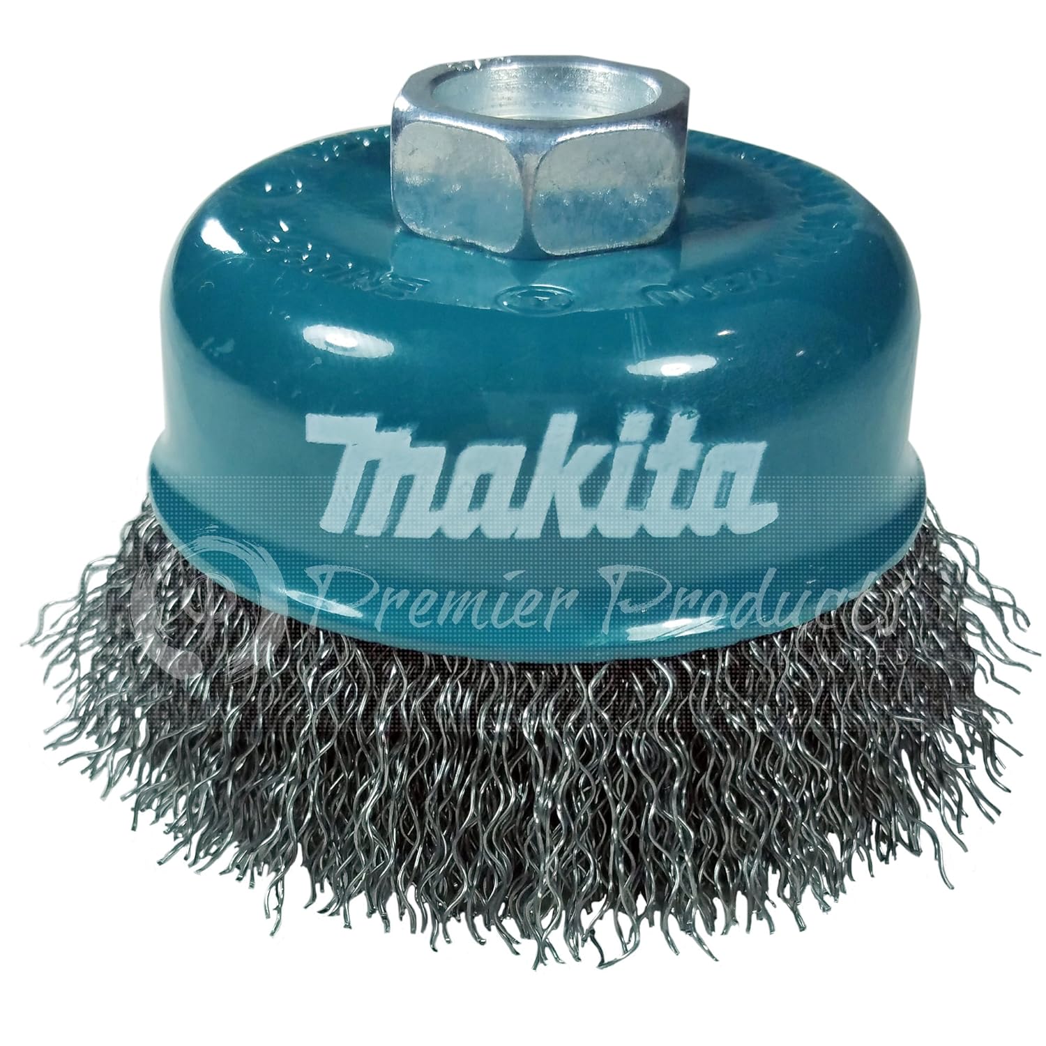 Makita 1 Piece - 3 Inch Crimped Wire Cup Brush For Grinders - Light-Duty Conditioning For Metal - 3" x 5/8-Inch | 11 UNC