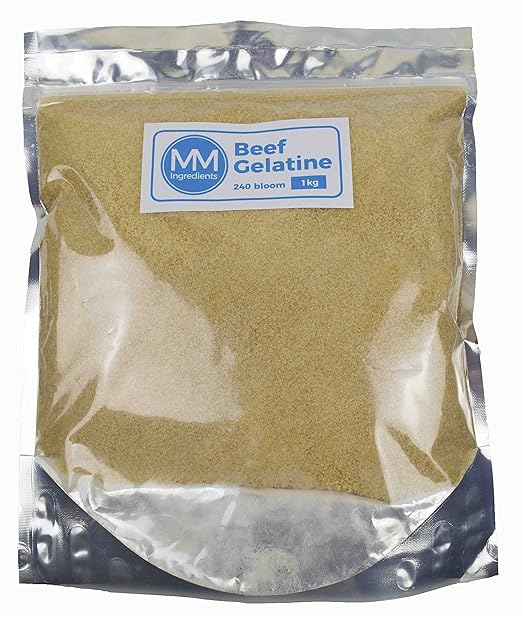 Beef Gelatine 1Kg 240 Bloom. Professional Grade Amazon.co.uk Grocery