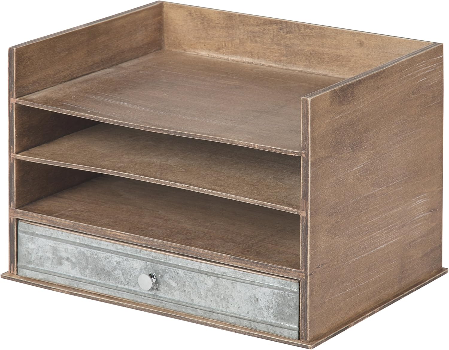 Best Kate And Laurel Metal And Wood Desk Organizer