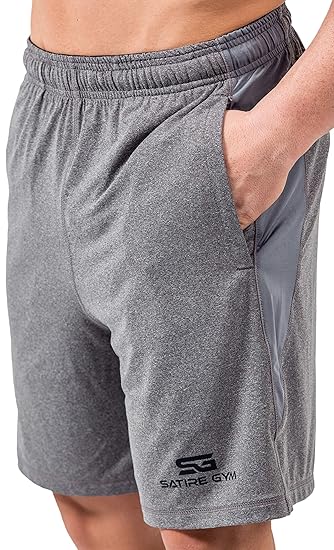 Satire Gym - Herren - Kurze Sport Hose - Fitness Loose Fit Shorts