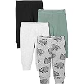 Simple Joys by Carter's Unisex Baby 4-Pack Neutral Pant