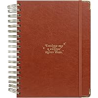 Meu plano perfeito, capa couro, clássica | Planner 2024