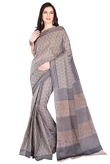 Womens Pure Cotton Printed Saree Without Blouse Piece
