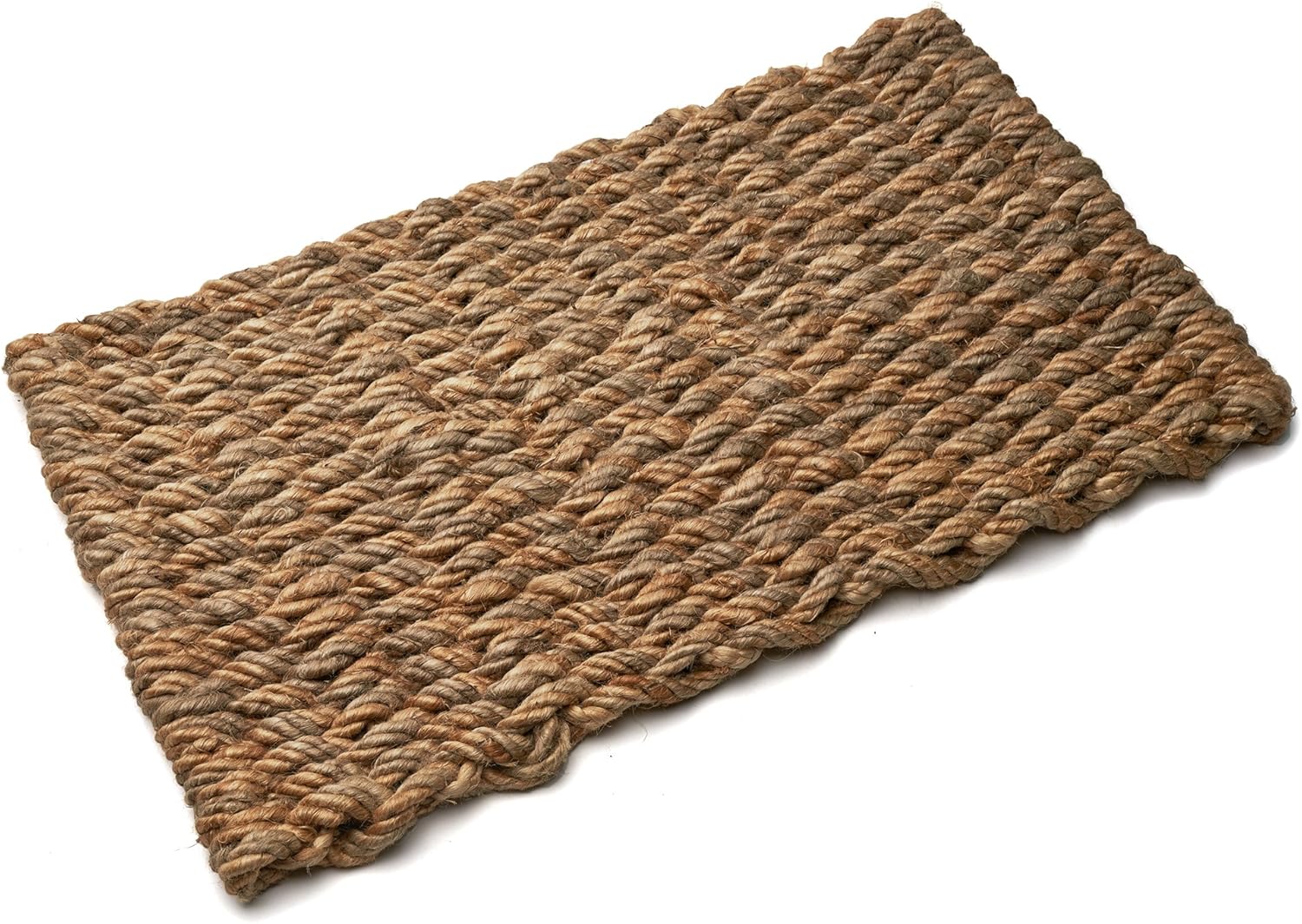 Kings County Tools Natural Jute Woven Door Mat Hides Dirt and Cleans