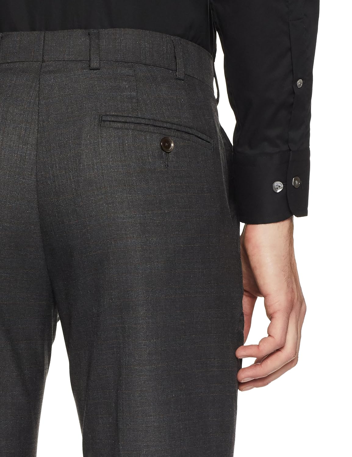 raymond men's slim fit formal trousers