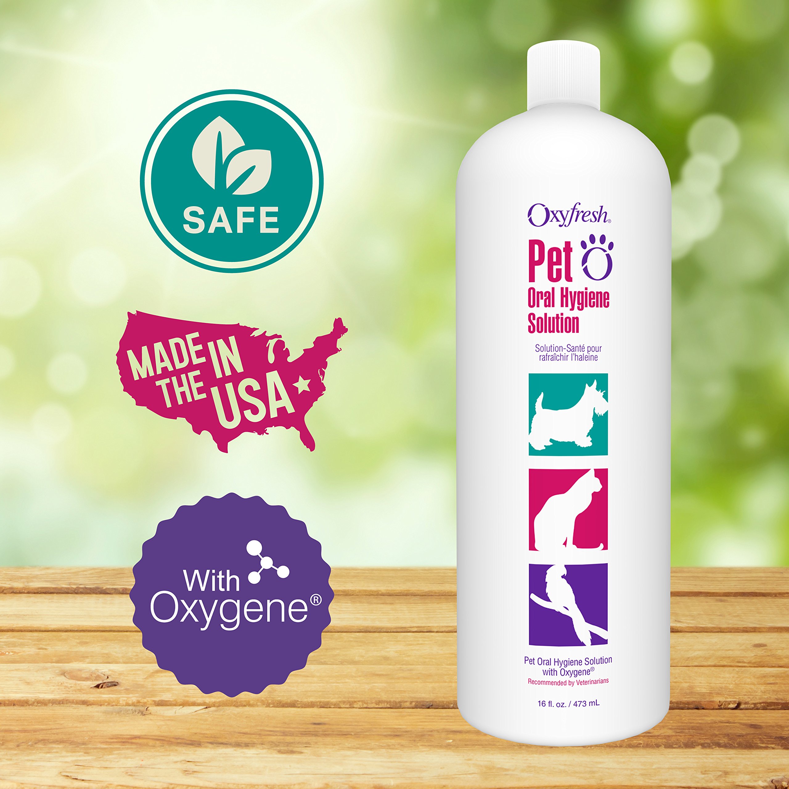 Oxyfresh Pet Oral Hygiene Solution Dog and Cat Water Additive for Bad