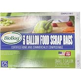 Biobag Food Waste Compostable Bags (3 Gallon), 125 Count