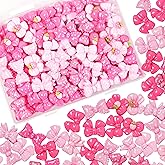 Resin Charms Slime Charms 50Pcs Pink Resin Bow Embellishments Bulk Mixed Ornament Decorations Accessories