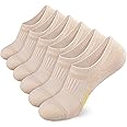 Airacker No Show Socks Womens Athletic Cushioned Low Cut Sports Running Ankle Socks for Women 6 Pairs