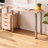 Emuca Adjustable Table Leg Ø60x870mm Chrome Steel 50 kg Cap view 9