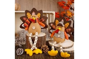 FORUP 14 Inch Turkey Thanksgiving Decoration for Home Autumn Fall Thanksgiving Harvest Decorations