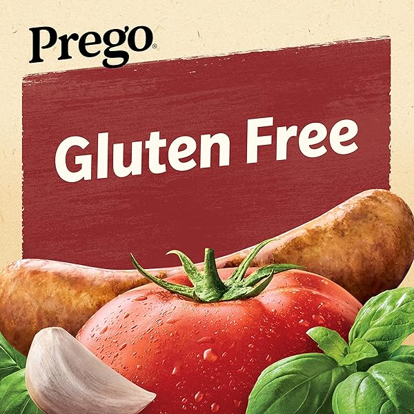 PREGO ITALIAN SAUSAGE AND GARLIC MEAT SAUCE, 44 OZ JAR