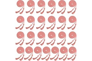 Haconba 25 Pieces Graduation Honor Cord Rayon Braided Honor Cords with Tassel for Graduation Students Bachelor Master Doctoral Gown Grad Decor (Pink)