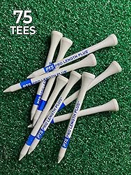 PrideSports PTS Wood Golf Tees | 75 Count, 3-1/4