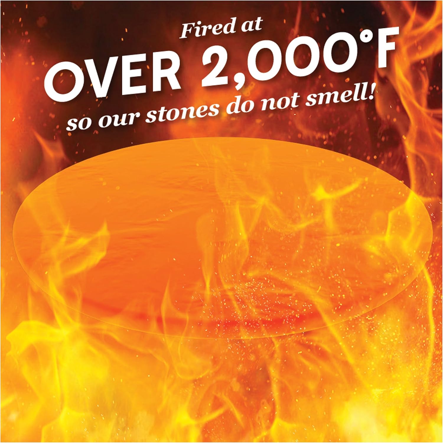 Pizza Stone for Best Crispy Crust Pizza, Only Stoneware with Thermarite (Engineered Tuff Cordierite). Durable, Certified Safe, for Ovens & Grills. 14 Round 5/8 Thick, Bonus Recipe Ebook & Free Scraper : Garden & Outdoor