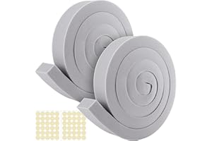 moonoom 2 Pcs Foam Air Conditioner Weatherseal Tape-2''x1''x6.5ft Air Conditioner Foam Tape-Non-Adhesive Foam Seal Strip with Glue Point for Air Conditioner Door Window Seal