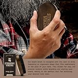Striking Viking Boar Bristle Beard Brush 4.3 in Brown Anti-Static view 5