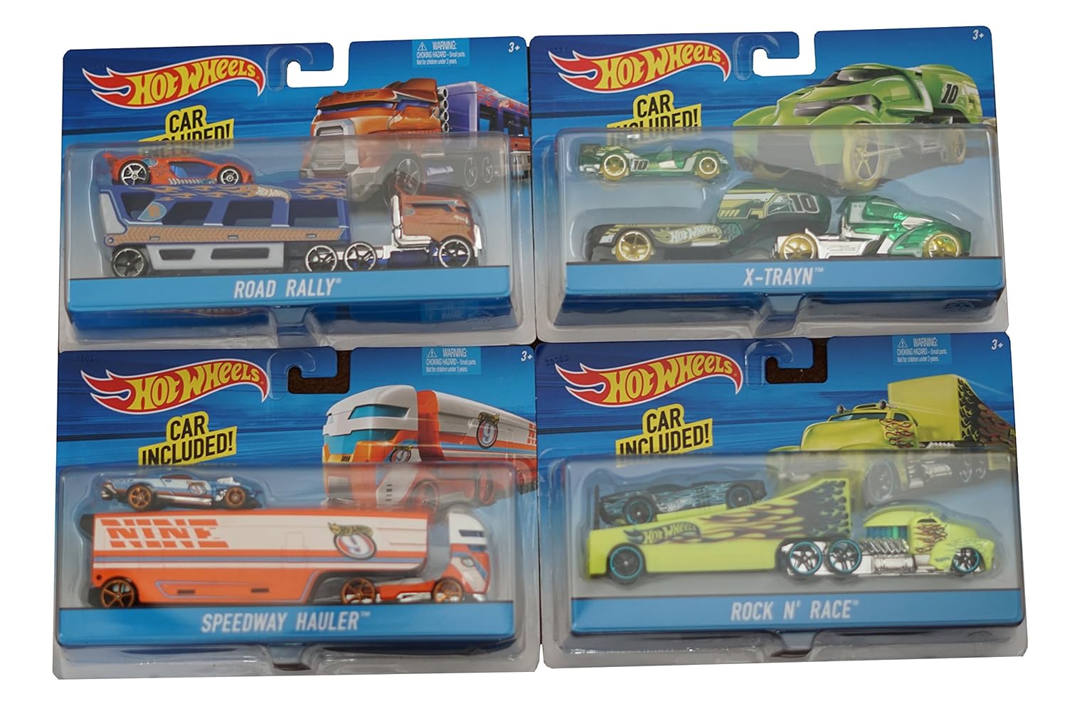 hot wheels truck and car set