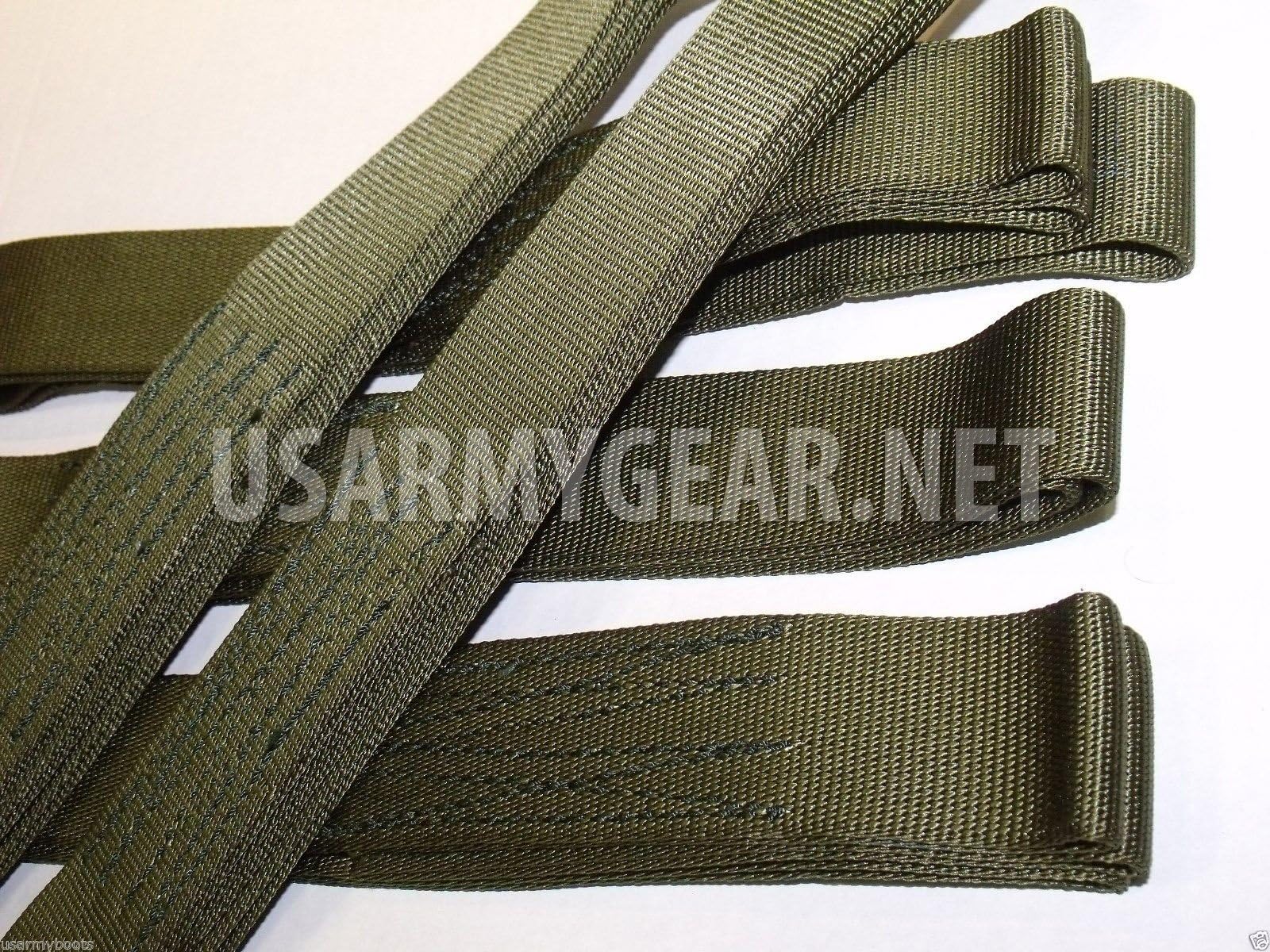 NEW US Army Heavy Duty 5' Offroad Vehicle Tow CARGO ATV Recovery STRAP SLING Choker 9000 lb Tensile Strength Webbing Tree Saver with looped ends - Automotive Roof Rack Tie Down by US Government GI