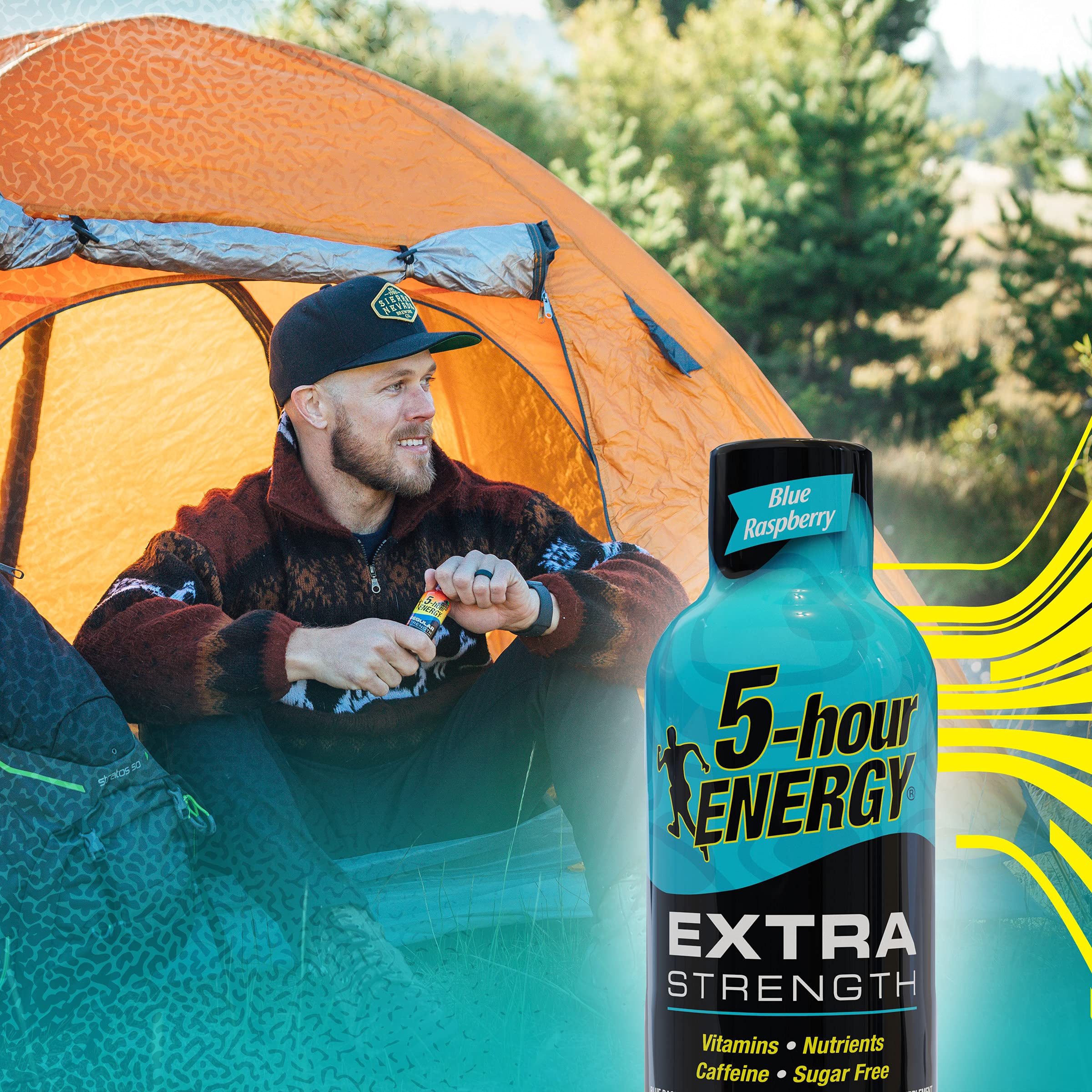 5-hour ENERGY Shots Extra Strength, Blue Raspberry Flavor, 30 Count, 1.93 Fl Oz, Sugar Free, Zero Calories, Amino Acids and Essential B Vitamins, Dietary Supplement, Feel Alert and Energized, 230 mg Caffeine