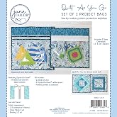 June Tailor KIT Project Bag, White Zippity-Do-Done(TM)