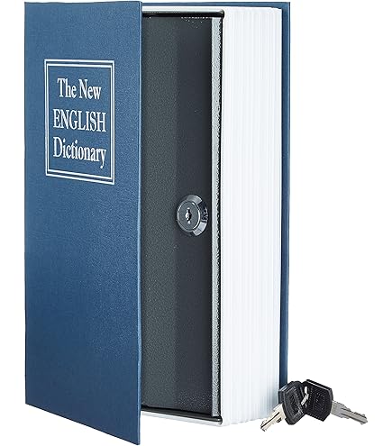 KASLVOX Bible Book Safe With Key Lock - X-Large Hidden Compartment For Valuables