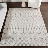 nuLOOM 5x7 Moroccan Blythe Area Rug, Grey, Faded Bohemian Design, Stain Resistant, For Bedroom, Dining Room, Living Room, Hal