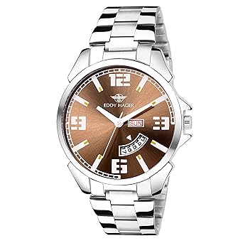 Brown Day and Date Mens Watch EH-208-BR