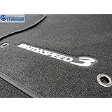 MAZDASPEED 3 2010-2012 NEW OEM SET OF FOUR FLOOR MATS SILVER STITCHING