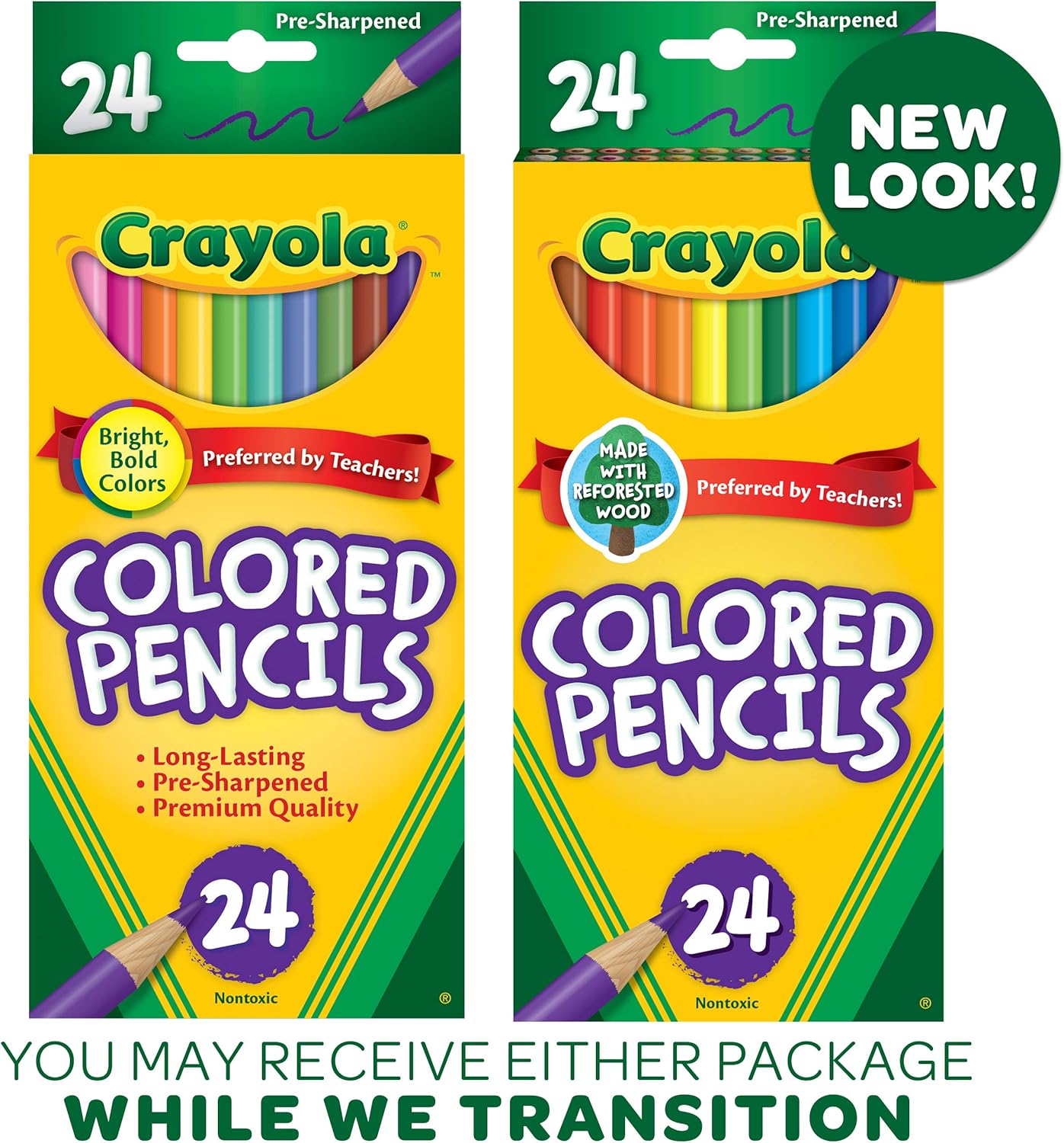 Crayola Colored Pencils, Coloring Supplies, 24 Count: Toys & Games