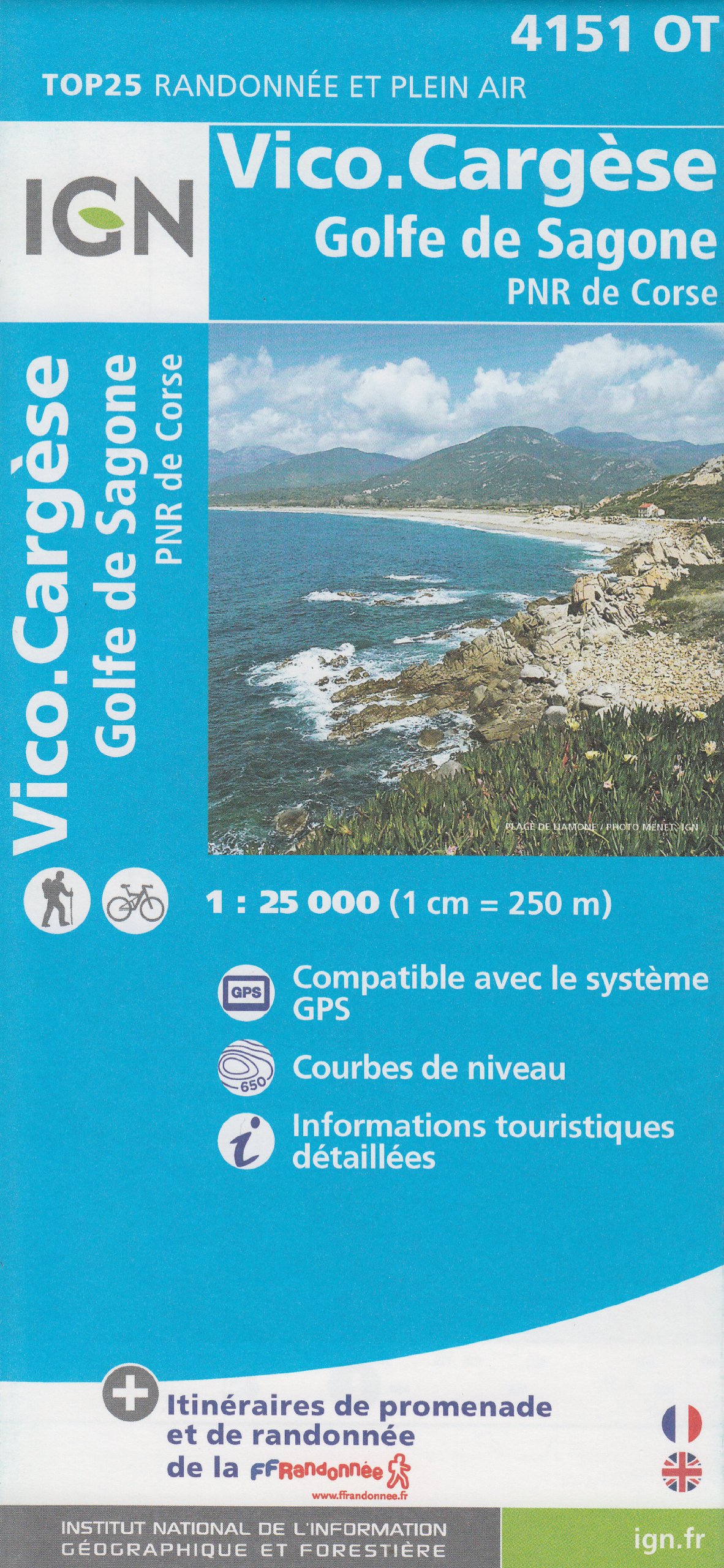 Ign 4151 Ot Vico Cargése Golfe De Sagone Pnr De Corse