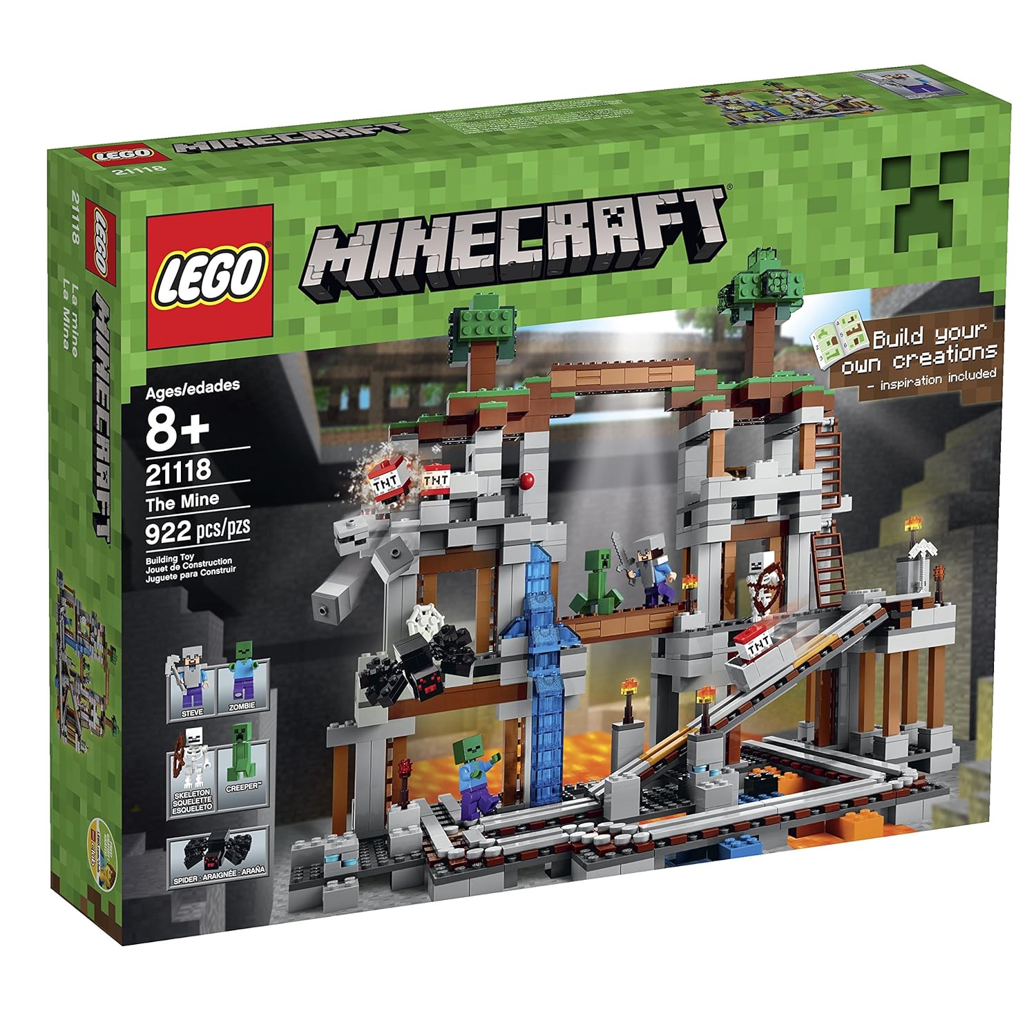 Best Lego Minecraft The Mountain Cave 21137 Building Kit 2863 Piece