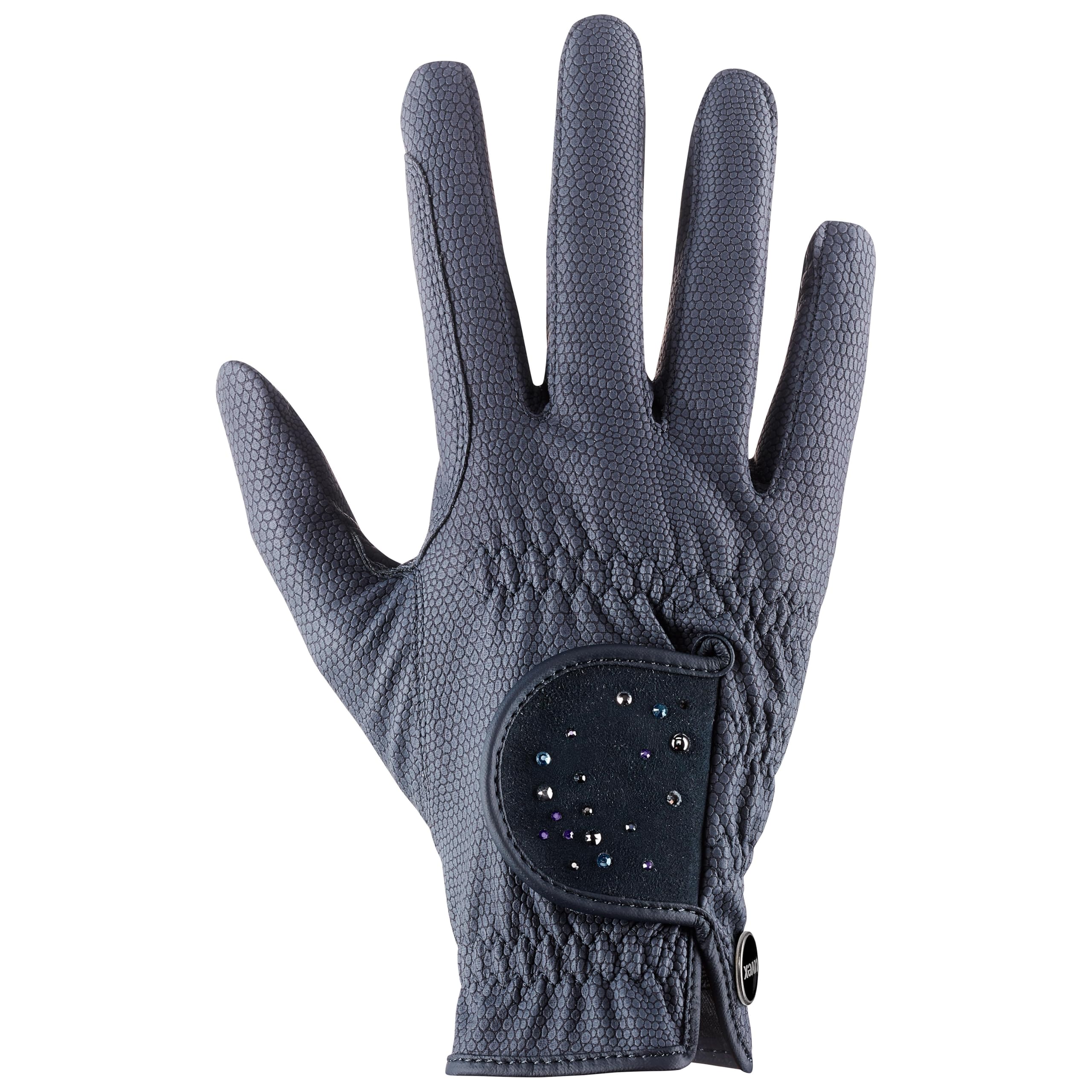 uvex Sportstyle Diamond - Stretchable Riding Gloves for Men and Women - Durable - Decorated with Swarovski® Crystals - Blue - 9