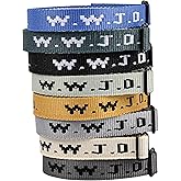 Meajjew 8PCS WWJD Christian Bracelet Pack for Women Men, Christian Jesus Gifts Adjustable WWJD Bracelets Bulk - What Would Jesus Do Wristbands