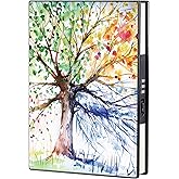 ZXHQ Diary with lock for Women & Men,220 Pages Lock Journal, Hidden Lock 180-Degree Flat for Writing Travel Journal Hardcover A5 Lined Notebook（5.9 x 8.5 inch