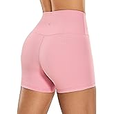 CRZ YOGA Naked Feeling Biker Shorts 4'' - High Waist Yoga Workout Running Gym Spandex Womens