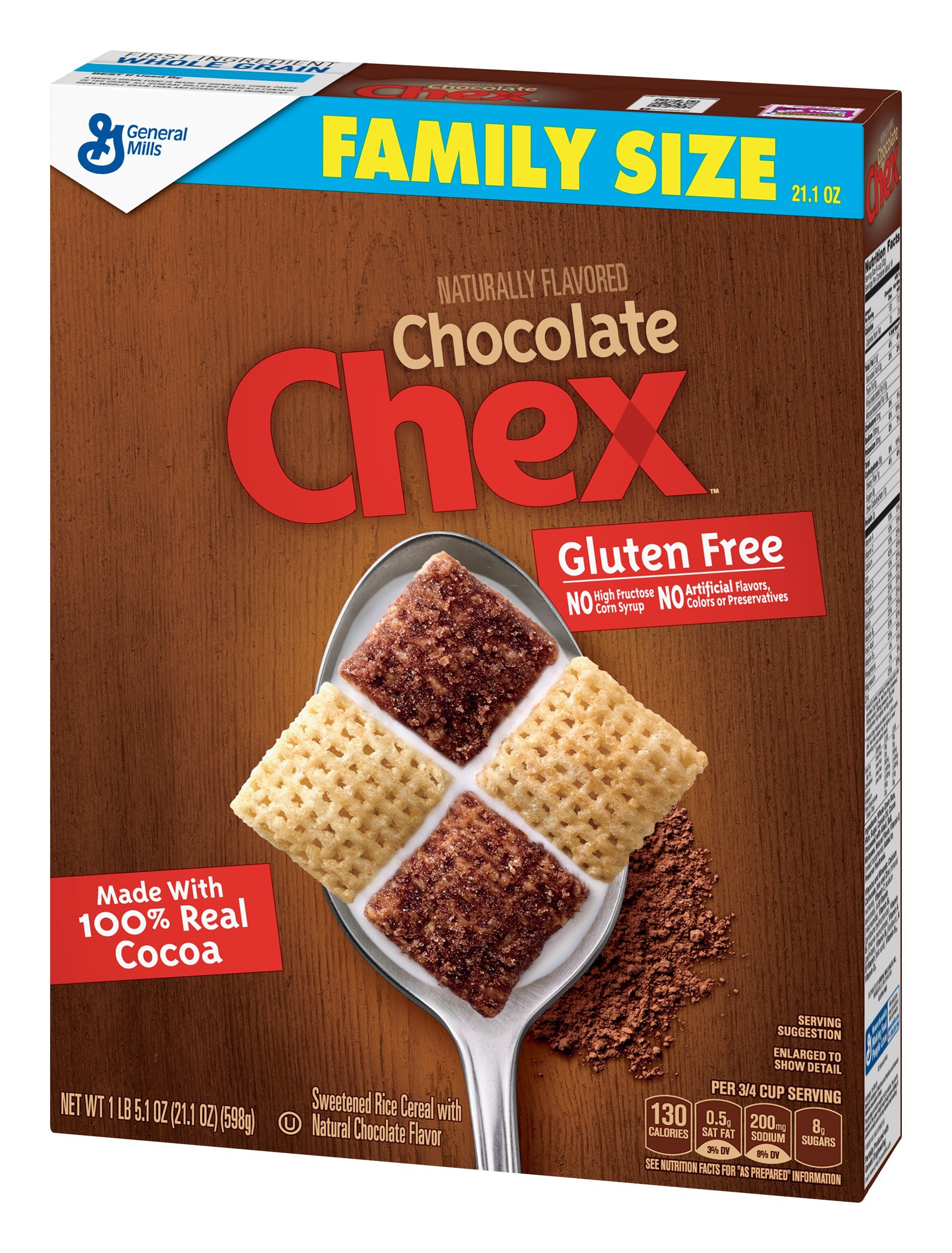 Chex Cereal, Chocolate, Gluten Free, 21.1 oz Buy Online in UAE. general mills cereal