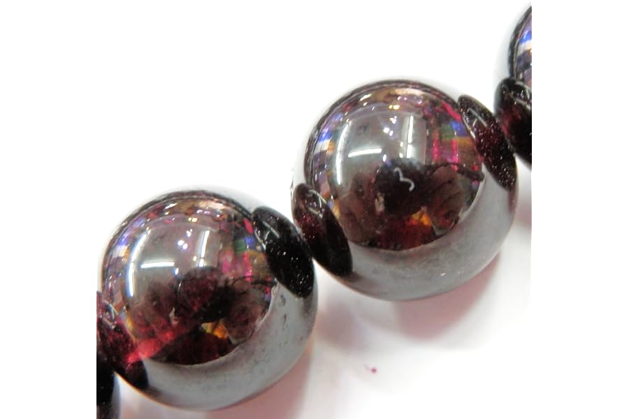 Gemstone Beads for Jewelry Making, Sold per Bag 5 Strands Inside, Garnet 6mm