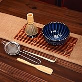 DiDiBirDi Matcha Tee Set 9-teilig - Japanische Keramik Mit Bambus-Zubehör