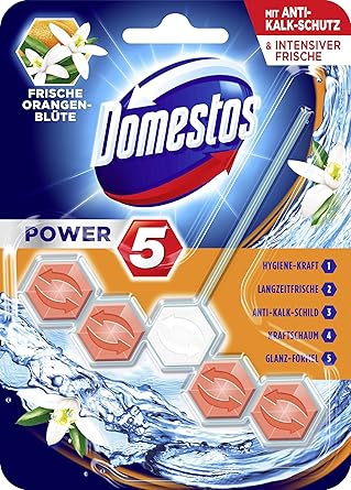 Domestos WC-Stein Power 5 Orangenblüte, 55 ml