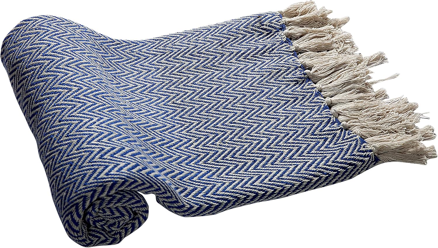 EHC Cotton Handwoven Reversible Single Sofa Throw Arm Chair Cover 125 x