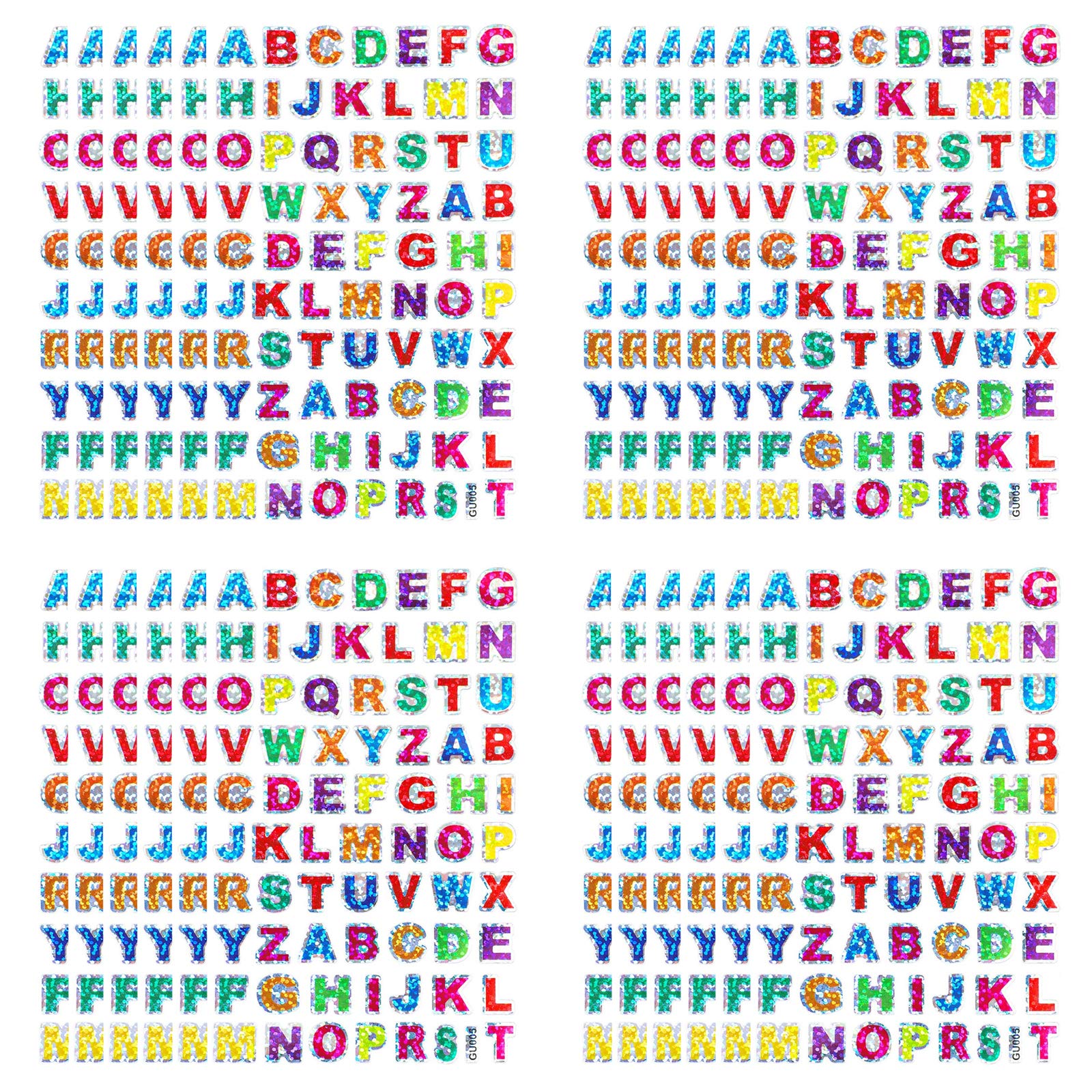 2800 PCS 40 Sheets Alphabet Letter Stickers, Craft Letters Stickers Self Adhesive Glitter Alphabet Small Sticky Letters Alphabets Birthday for Scrapbooking Crafts Card Making