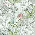 Wudnaye Floral Peel And Stick Wallpaper Cactus Wallpaper 17.7 Inch× 393.6 Inch Flower Contact Paper Vintage Wallpaper Floral Removable Wallpaper Peel