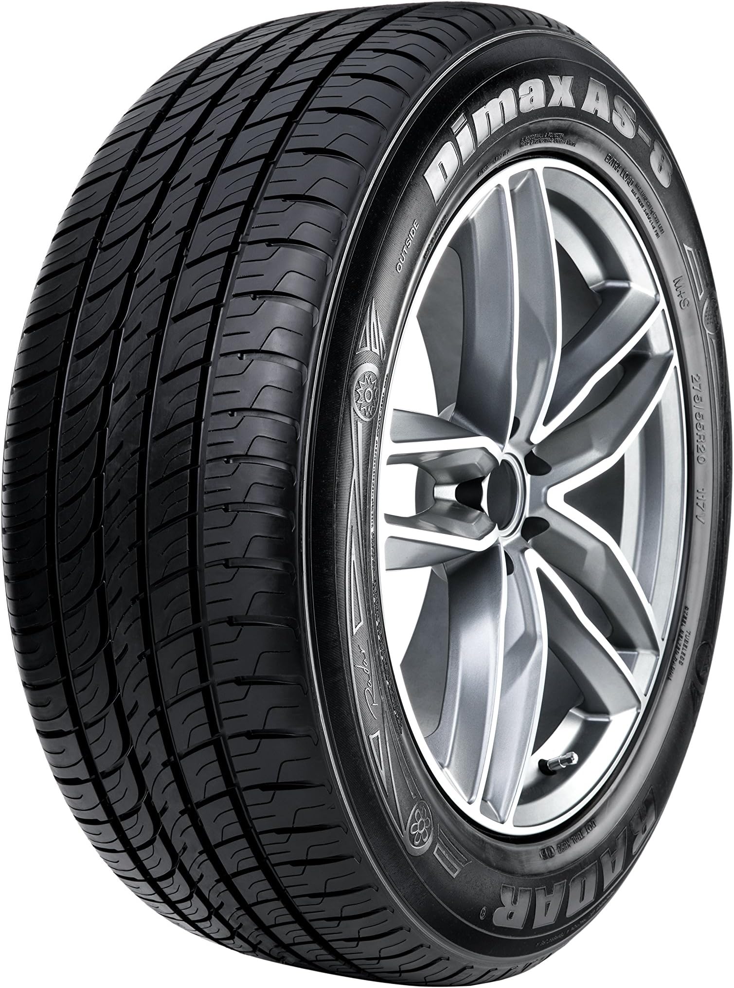 Radar Tires Dimax AS-8 All-Season Radial Tire - 225/65R16 100H