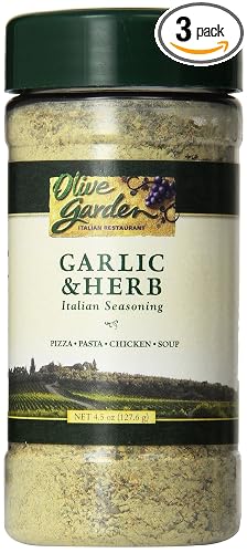 Amazon Com Olive Garden Garlic Herb Italian Seasoning 4 5oz Bottle Pack Of 3 Grocery Gourmet Food