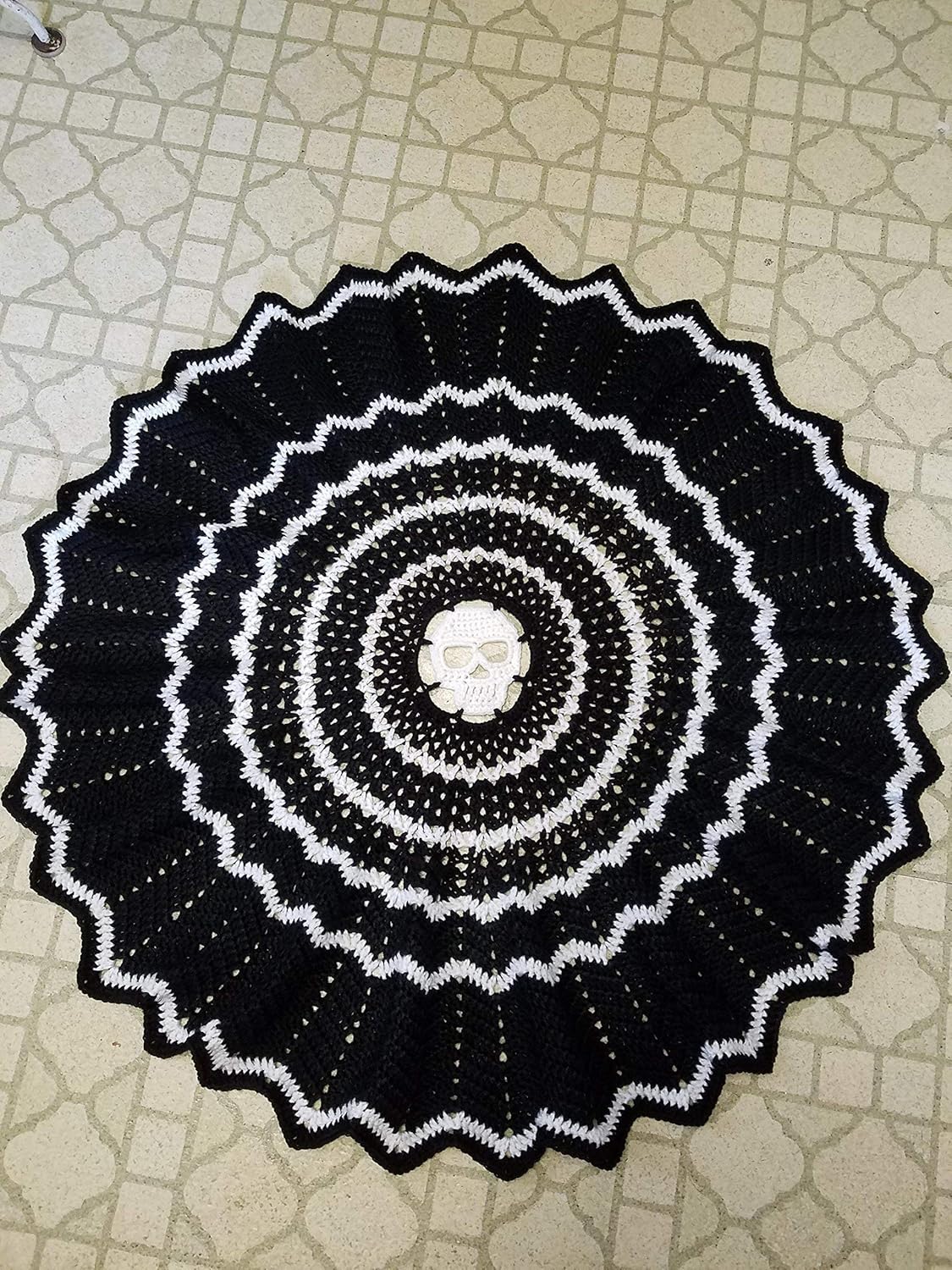 skull baby blanket