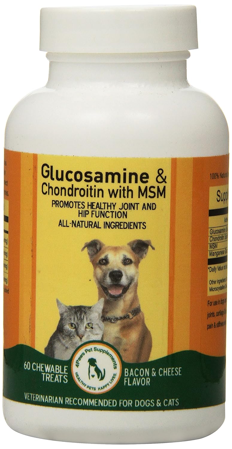 Best Glucosamine, Chondroitin and MSM Supplement for DOGS and CATS for
