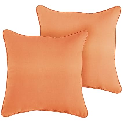Amazon Com 1101design Sunbrella Canvas Tangerine Corded