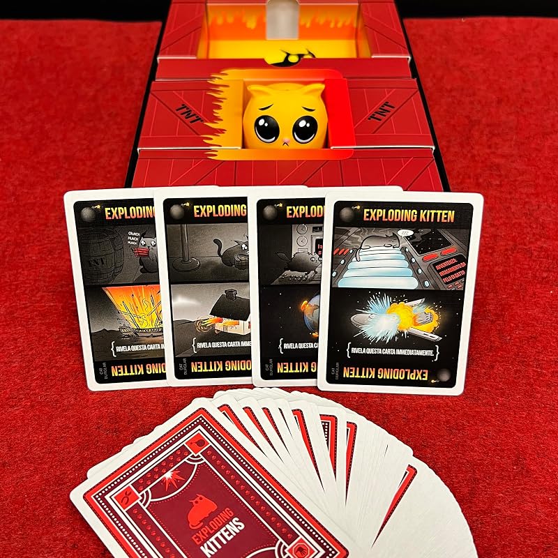 Asmodee Edition Cat Burglar – Brettspiel für Familien und Freunde – Spielkarten – lustiges und schnelles Partyspiel – 2 – 5 Spieler – 7+ Jahre – Italienische Ausgabe
